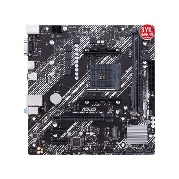 ASUS PRIME A520M-K AMD A520 Soket AM4 DDR4 4600MHz (O.C.) M.2 mATX Anakart - 6