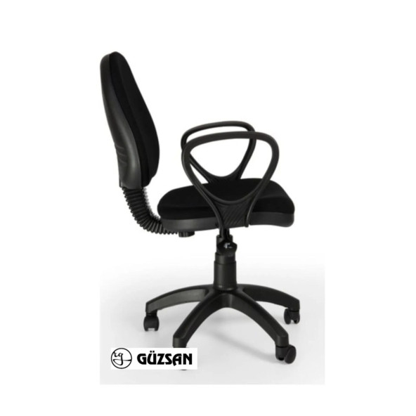 GÜZSAN Siyah Tekerlekli Döner Bilgisayar Çalışma Koltuğu Sandalyesi - 2