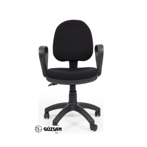GÜZSAN Siyah Tekerlekli Döner Bilgisayar Çalışma Koltuğu Sandalyesi - 3