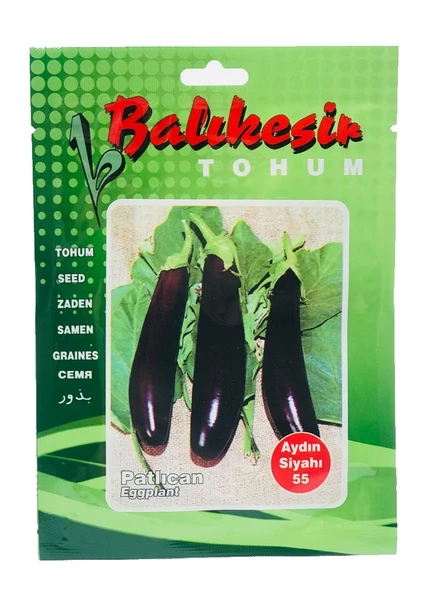 BALIKESİR TOHUMCULUK PATLICAN TOHUMU AYDIN SİYAHI (10 GR)