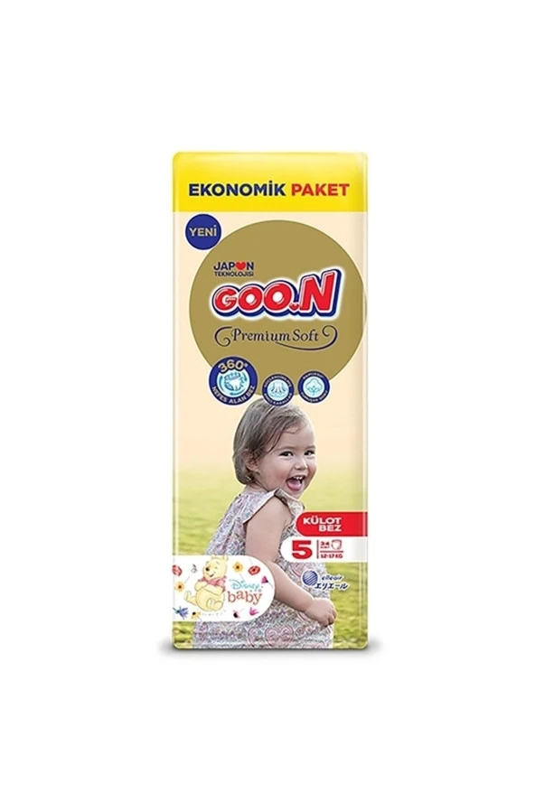 GOON Külot Bez Premium Soft 5 Beden Eko 34 Adet 12 17 kg 4 adet