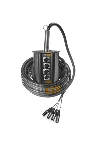 Hepa Merz Stage-4C-20M 4 Kanal 20 Metre Multicore Kablolu Hazır Stage Box - Resim 2