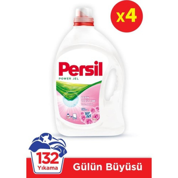 Persil Sıvı Çamaşır Deterjanı 4 x 2145ml (132 Yıkama)  Gülün Büyüsü