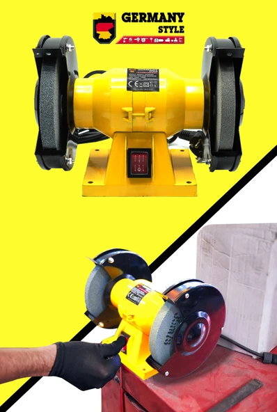 Germany Style 99975VFX Tezgah Üstü Taş Motoru Bileme Motoru 150 mm - 3