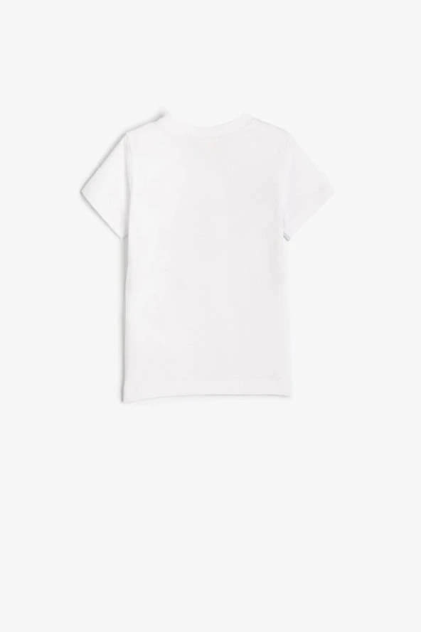 Koton Erkek Bebek Tişört Kısa Kollu Köpek Baskılı Bisiklet Yaka Pamuklu - 2