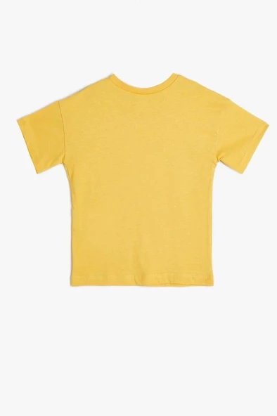 Koton Erkek Bebek Basic Tişört Kısa Kollu Cep Detaylı Pamuklu - 2