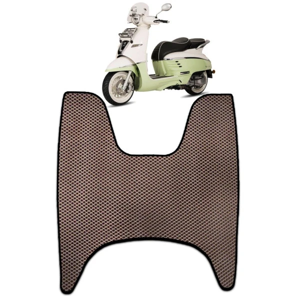 Bod Peugeot Django 125i Motor 3D Havuzlu Paspas Kahve