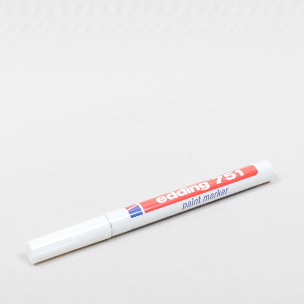 EDDİNG 751 TAM ÖRTÜCÜ BOYA KALEMİ BEYAZ - 2