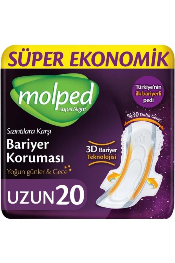 Molped Supernıght Uzun Super 20Lı