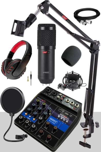 Lastvoice Mix Paket-2 Stüdyo Youtuber Podcast Kayıt Ekipman Seti ürün görseli 1