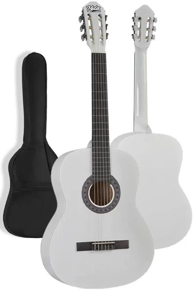 Midex CG-270WH Beyaz Renk Klasik Gitar 4/4 Yetişkin Boy Sap Ayarlı Full Set - Resim 2