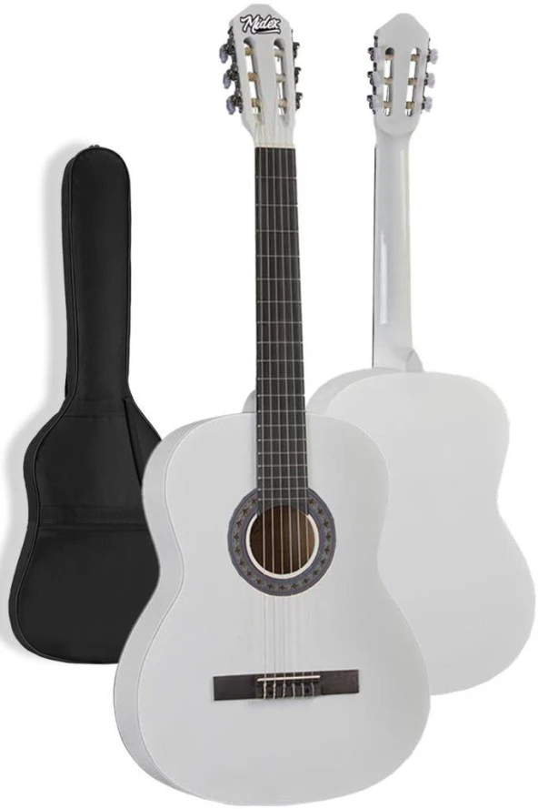 Midex CG-270WH Beyaz Renk Klasik Gitar 4/4 Yetişkin Boy Sap Ayarlı Full Set - 2