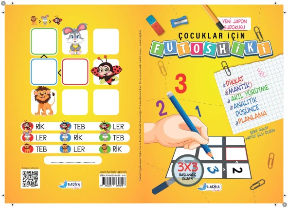 Çocuklar İçin Zeka & Dikkat Güçlendiren FUTOSHİKİ Başlangıç Düzey Yeni Nesil JAPON SUDOKU 7-99 Yaş