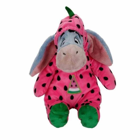 0338 Eeyore Karpuz Kıyafetli Peluş 30 cm -Sunman