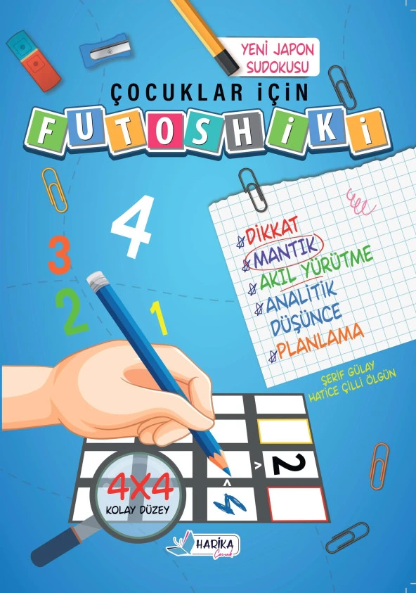 Çocuklar İçin Zeka & Dikkat Güçlendiren FUTOSHİKİ Kolay Seviye-Yeni Nesil JAPON SUDOKU 7-99 Yaş - 5