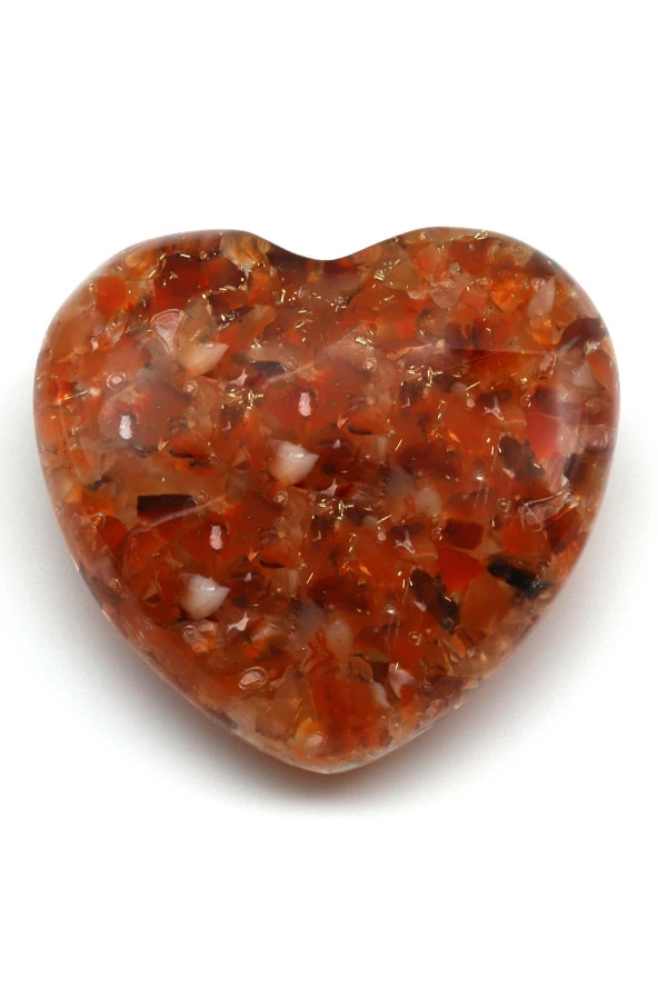 Akik Taşından Orgonit Kalp ürün görseli 1