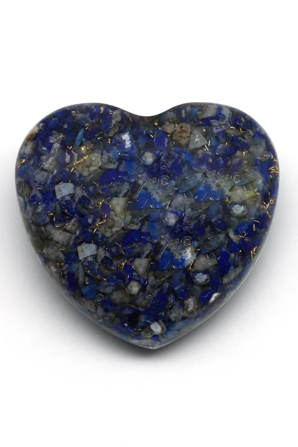 Lapis Lauzli Taşından Orgonit Kalp ürün görseli 1