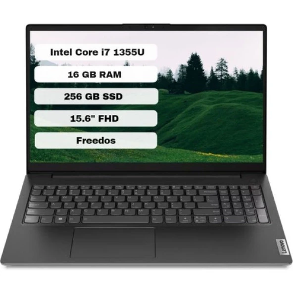 Lenovo V15 G4 Intel Core i7 1355U 16GB 256GB SSD Freedos 15.6 FHD Taşınabilir Bilgisayar 83A1003NTX