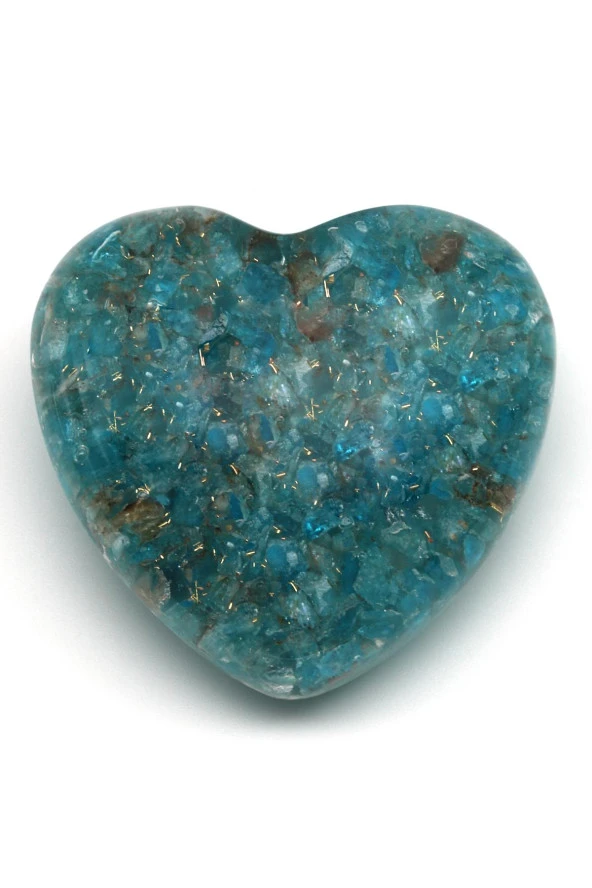 Apatit Taşından Orgonit Kalp ürün görseli