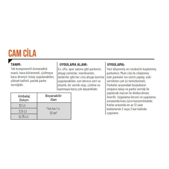 ENBOYA CAM CİLA 0,75 LT - 2