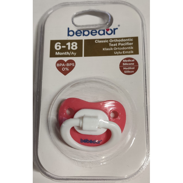 BEBEDOR KLASİK ORTHODONTİC UÇLU EMZİK 6-18 AY NO:2  132 - 4
