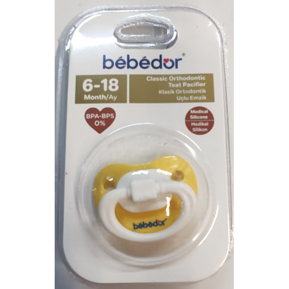 BEBEDOR KLASİK ORTHODONTİC UÇLU EMZİK 6-18 AY NO:2  132 - 6