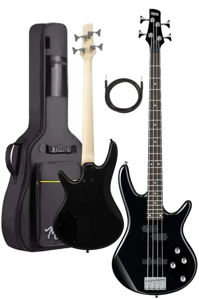 Midex MBG-400BK Üst Segment Profesyonel Bas Gitar 4 Telli (Softcase Gigbag ve kablo Dahil) ürün görseli 1