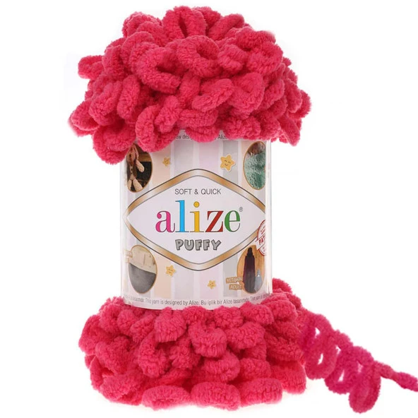 Alize Puffy El Örgü İpi 149 Fuşya