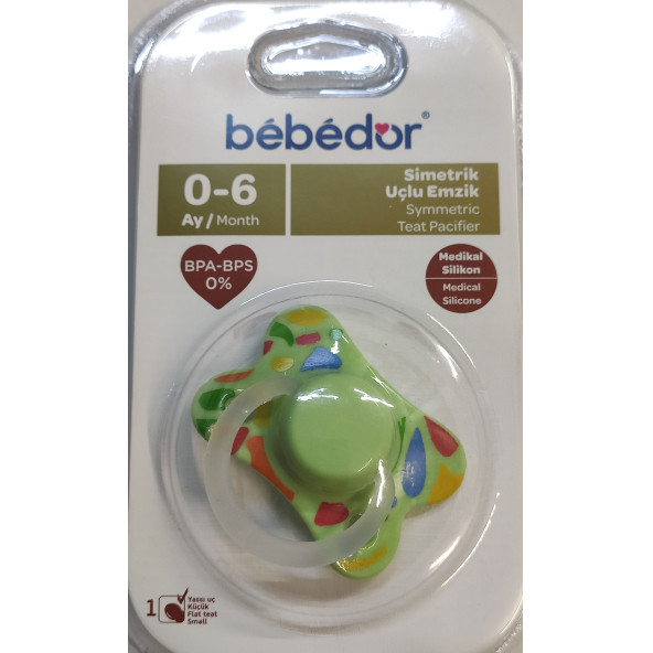 BEBEDOR  SİMETRİK UÇLU EMZİK 0-6 AY NO:1 141 - 2