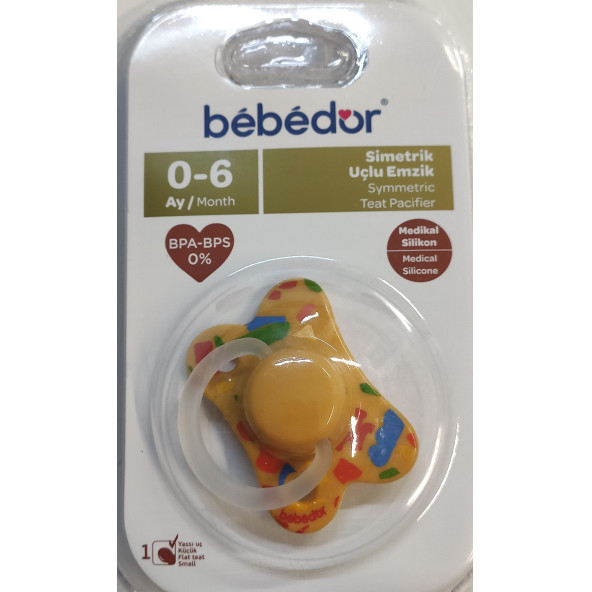 BEBEDOR  SİMETRİK UÇLU EMZİK 0-6 AY NO:1 141 - 5