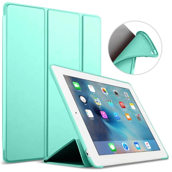 Apple iPad Pro 9.7 Kılıf Arkası Silikon Smart Case A1673 A1674 A1675 - 12