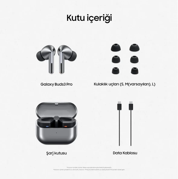 Samsung Galaxy Buds 3 Pro ANC TWS Gümüş Kulak İçi Bluetooth Kulaklık - 8