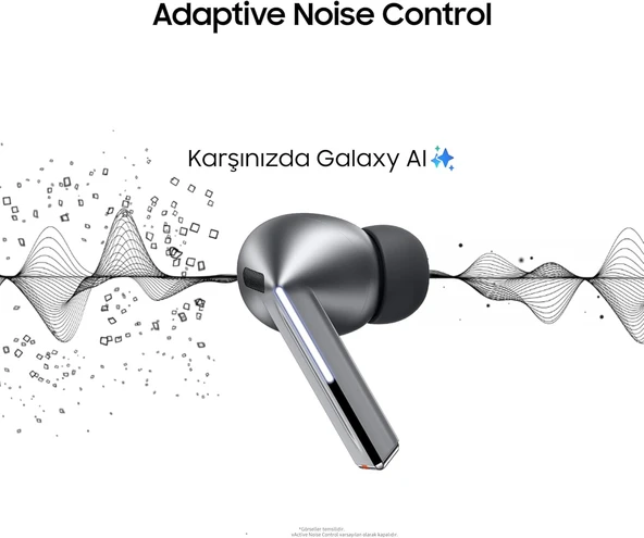 Samsung Galaxy Buds 3 Pro ANC TWS Gümüş Kulak İçi Bluetooth Kulaklık - 2