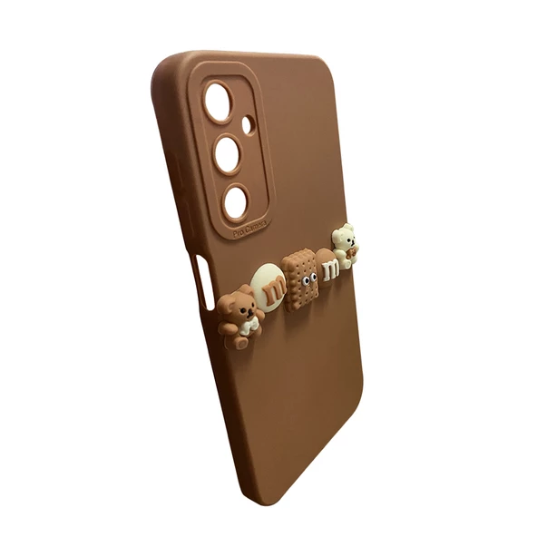 Samsung Galaxy A05s Kılıf 3D M Bear Kamera Korumalı Silikon Kapak - 7