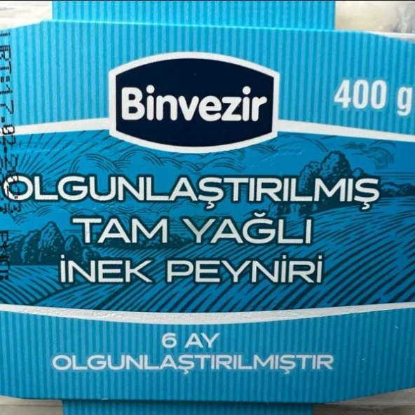 Binvezir 6 Ay Olgunlaştırılmış Peynir 400gr X 5 adet 2000 gr