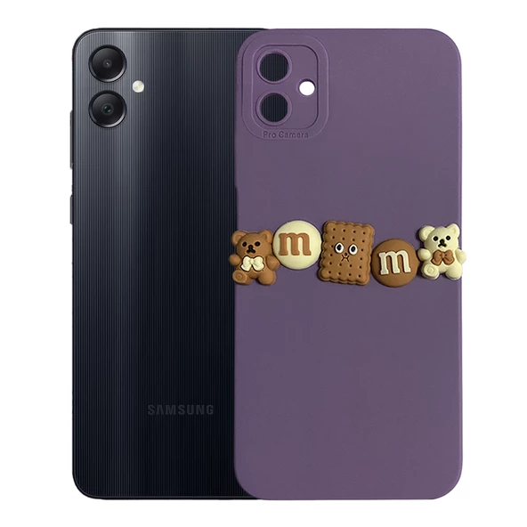 Samsung Galaxy A05 Kılıf 3D M Bear Kamera Korumalı Silikon Kapak - 2