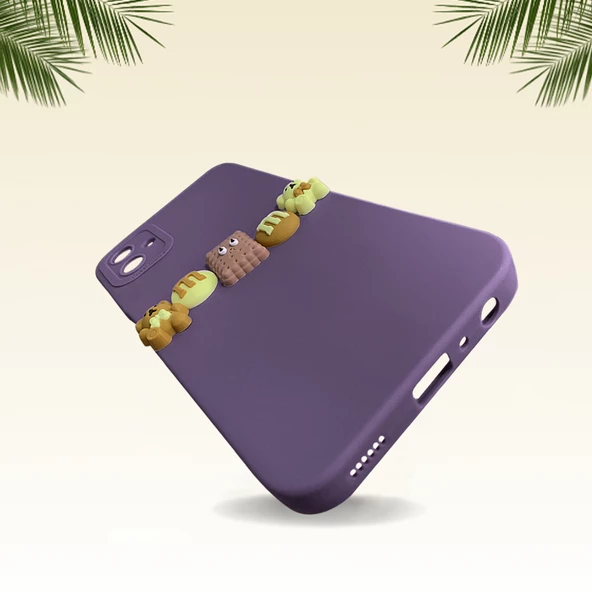 Samsung Galaxy A05 Kılıf 3D M Bear Kamera Korumalı Silikon Kapak - 3