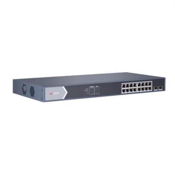 HIKVISION DS-3E0518P-E/M 16 PORT GIGABIT 16 PORT POE YONETILEMEZ SWITCH 125W