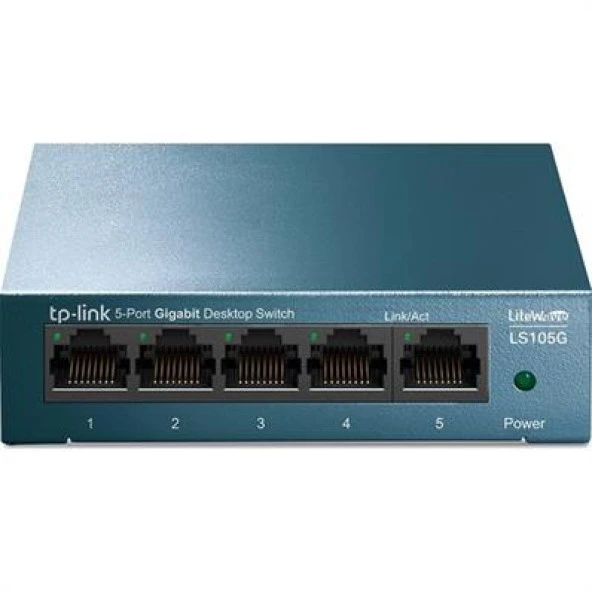 TP-LINK LS105G 5 PORT 10/100/1000 YONETILEMEZ DESKTOP SWITCH METAL KASA - Resim 3