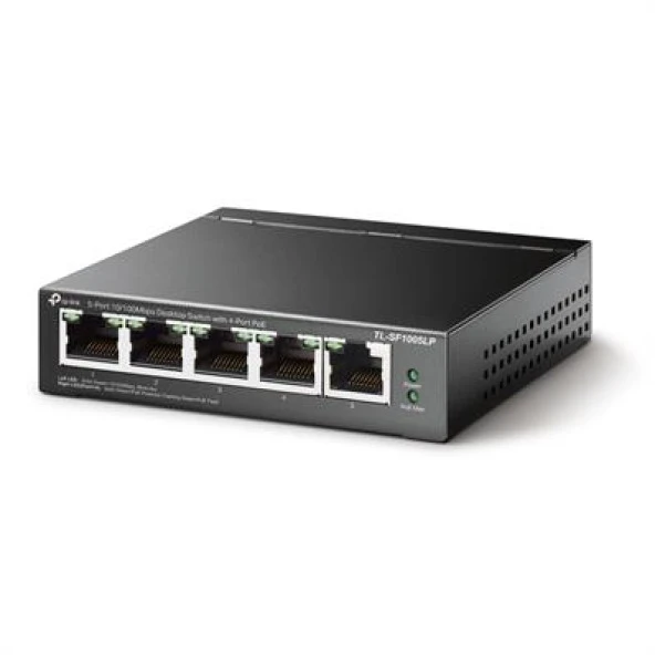 TP-LINK TL-SF1005LP 5 PORT 10/100 4 PORT POE SWITCH 41W - 2