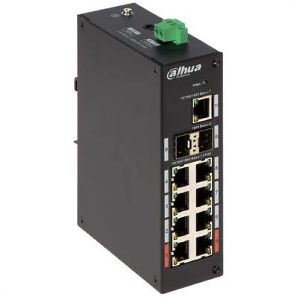 DAHUA DH-PFS3211-8GT-120 8 PORT 10/100 8 PORT POE 1GE UPLINK, 2xSFP 120W YONETILEMEZ END. SWITCH