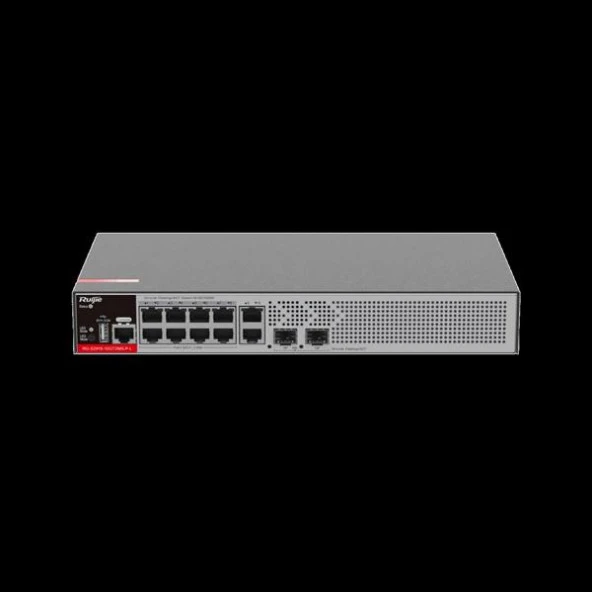 RUIJIE RG-S2915-10GT2MS-P-L 10 PORT 10/100/1000 8 PORT POE/POE+ 2xSFP 125W YONETILEBILIR RACK MOUNT SWITCH - 1