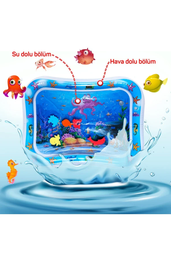 Bebek Su Matı  Aktivite Oyuncağı Su Havuzu - 4