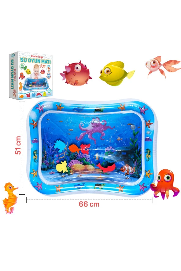 Bebek Su Matı  Aktivite Oyuncağı Su Havuzu - 5