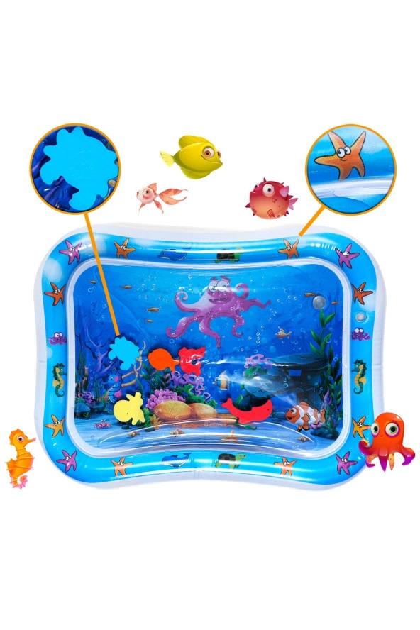 Bebek Su Matı  Aktivite Oyuncağı Su Havuzu - 6