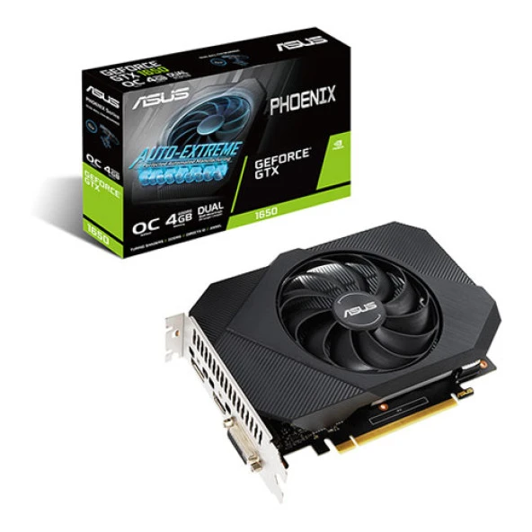 ASUS GeForce GTX 1650 4GB Phoenix OC P GDDR6 128B ürün görseli 1