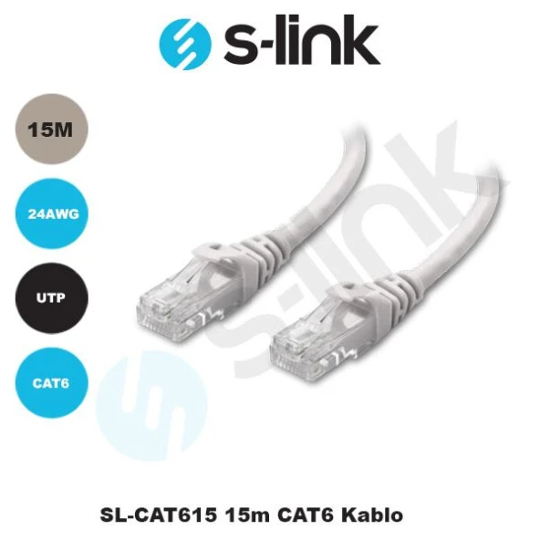 S-LINK SL-CAT615 SL-CAT615 15m CAT6 Kablo