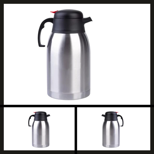 Uyguna-Yakala (ss20Q)2 Lt Çift Kat Çelik Termos-ERM.116 - 2