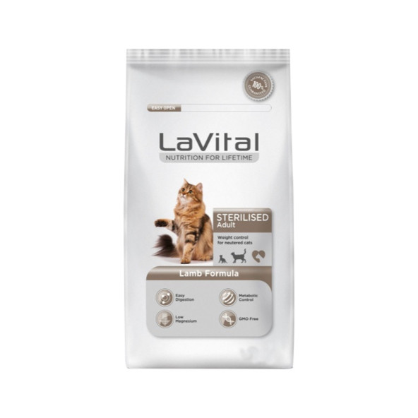 Lavital Sterilised Kuzulu Kısır Kedi Maması 12 kg Kısırlaştırılmış Kuru Kedi Maması