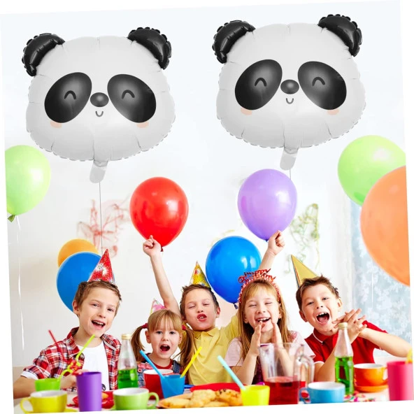 Panda Ayı Kafa Folyo Balon 57x53 cm - Resim 3